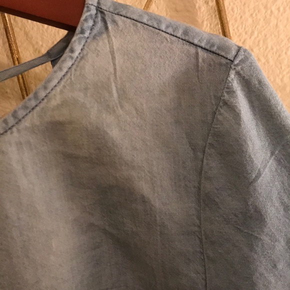 Denim Ruffle Top - Picture 5 of 9